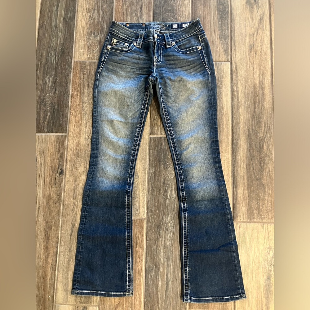 Miss Me Dark Blue Flare Jeans